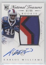 2015 Panini National Treasures RPS Rookie 87/99 Karlos Williams Patch Auto 0s3