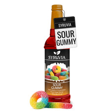 Syruvia Sour Gummy Syrup 25.4 fl oz, Perfect for Cocktails, Desserts  More