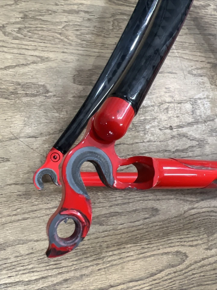 Cuadro de bicicleta de carretera Serotta HSG titanio carbono 54 cm rojo medio 2007 Foto 2 de 4