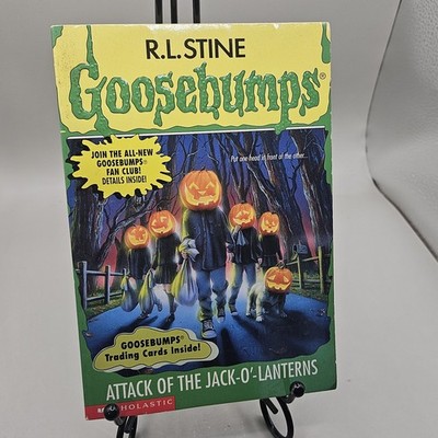 TRUE 1st Print Goosebumps #48 Attack Of The Jack-O Lanterns W/Card & Bookmark