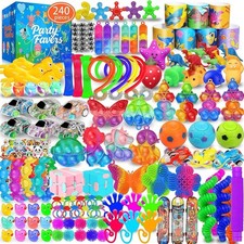 Party Favors for Kids 8-12 4-8, 240 Pack Fidget Toys for Adults, Christmas Stock
