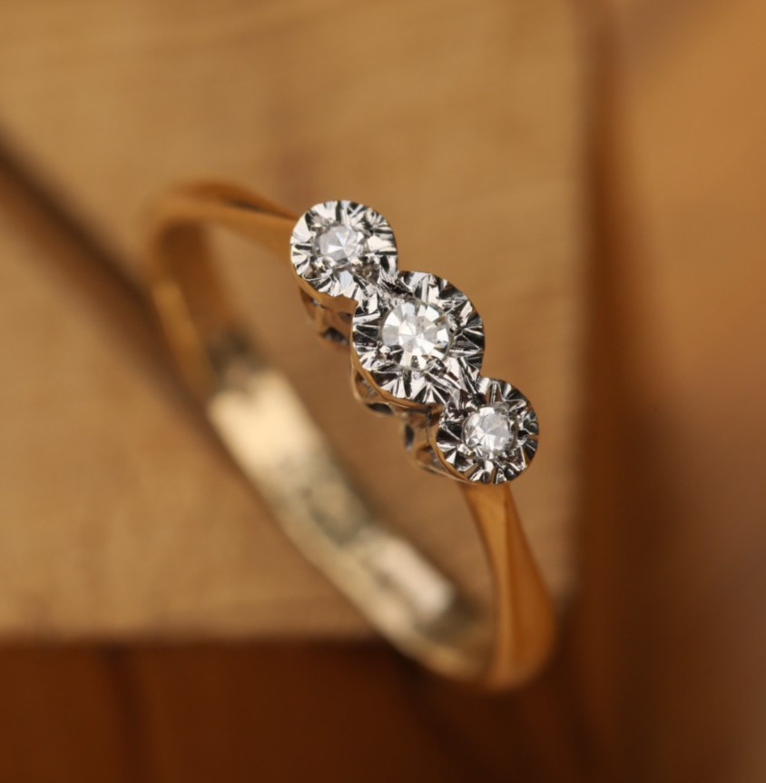 Three-Stone Diamond Ring