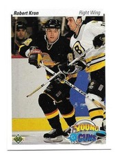 ROBERT KRON 1990-91 UPPER DECK ROOKIE CARD NM-MT CONDITION. rookie card picture