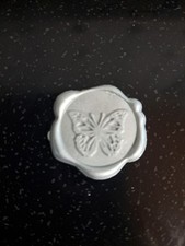 Self Adhesive Wax Seals, Peel and Stick Butterfly. Pack of 25