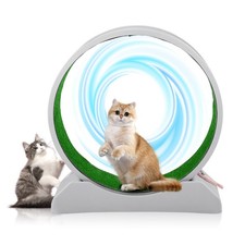 Indoor Cat Exercise Wheel with Lock 35.4" Large Cat Treadmill Wheel for Cats Toy