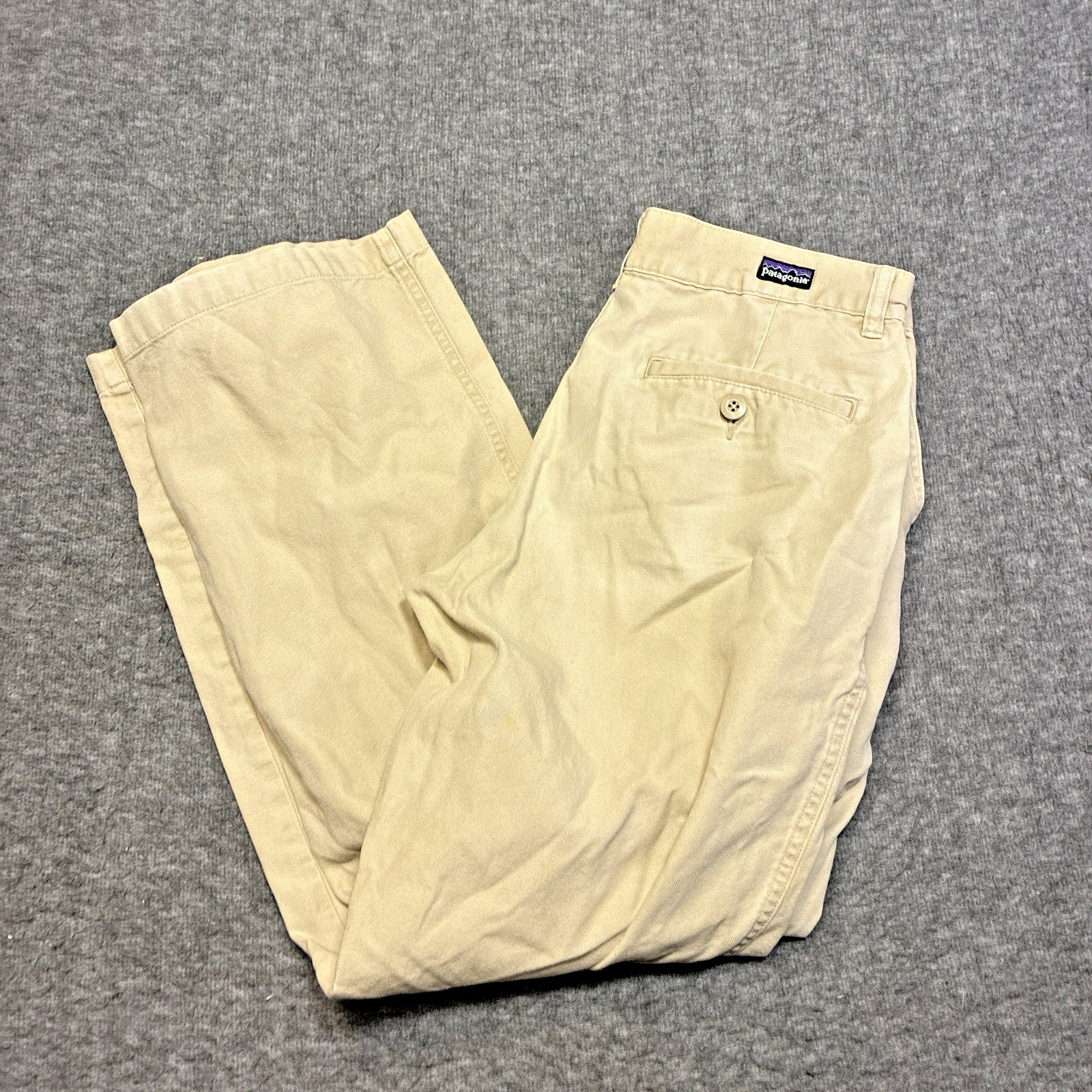 Patagonia Twill Chino Pants Men Size 30 Khaki Organic Cotton Hiking Gorpcore