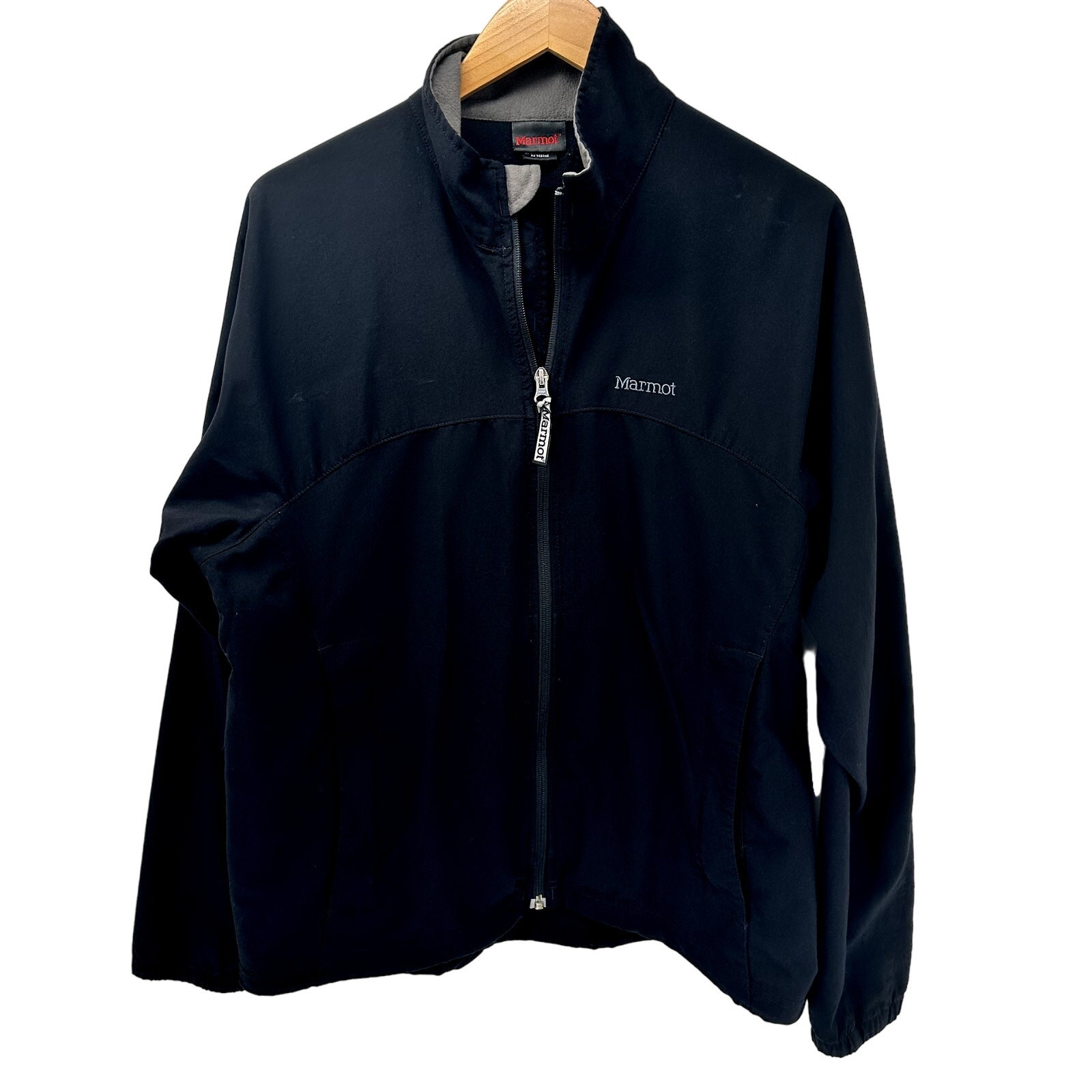 Marmot Jacket Womens Large Black Full Zip Lightweight Outdoors Pockets