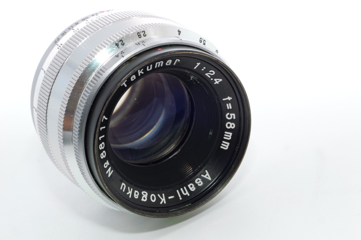 フィルムカメラ Asahiflex Asahi-Kogaku 1:2.4 58mm Asahiflex IIa early Japanese SLR camera. Takumar 58mm f2.4 lens