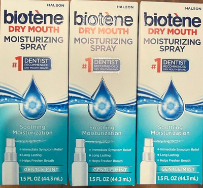 #ad #ad 3 Pack Biotene Dry Mouth Moisturizing Spray Alcohol Free Breath Freshener 12 27 $19.99