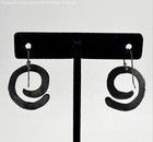 925 Sterling Silver Spiral Dangle Earrings 4.28g — photo 2