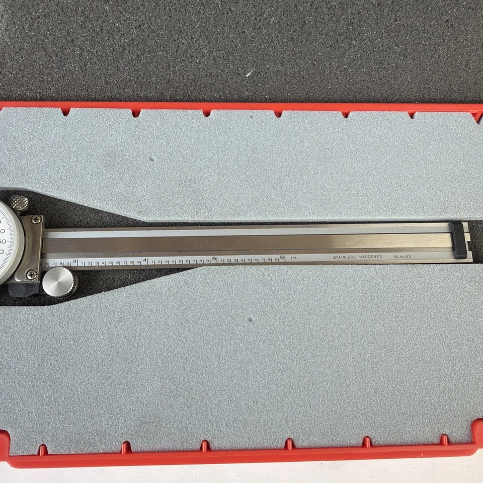 Mitutoyo Centerline Dial Caliper Precision Measuring Tool with Case - Image 3 of 4