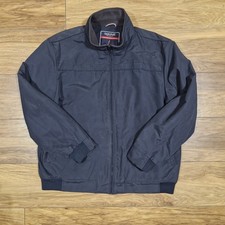 MAINE Performance Mens Winter Showerproof Jacket Size L Navy Fleece Lined