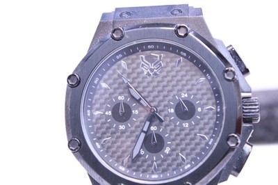 Rare MEISTER AMBASSADOR X MIYOTA JS20 MARVEL BLACK PANTHER WATCH RUBBER BAND