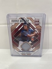 2020 Panini Elite Extra Edition - Prospect Materials Riley Greene #PM-RG Red /49