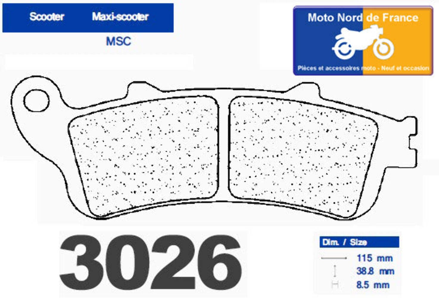 Garnitures de frein avant Carbone Lorraine métal fritté pour Honda FES 125