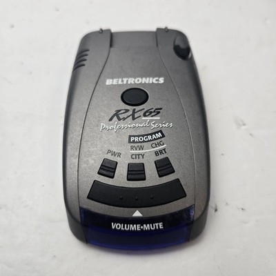 Beltronics RX65 Pro Professional Series Radar Detector - Blue Display - Tested