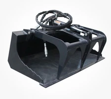 Mini Skid Steer Grapple Bucket Attachment