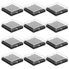  12 Stück durchsichtige Kunststoff-Abzeichen-Display-Box, Medaillen-Vitrinen,