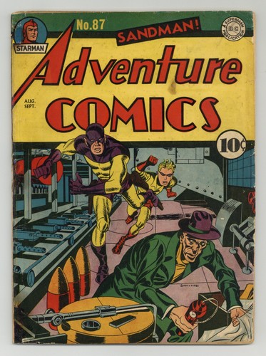 Adventure Comics #87 GD+ 2.5 RESTORED 1943