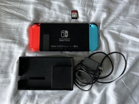 Nintendo Switch 32GB Handheld Console - Red/Blue + Dock & Super Smash Bros Ult