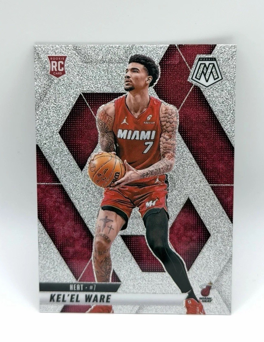 2024-25 Panini Mosaic Rookies Kel'el Ware #232 Silver Glitter Mosaic SSP RC