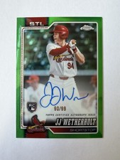 Wetherholt Chrome 2026 Green Refractor /99 Auto