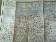 Übersichtskarte zum Amtlichen Kursbuch der Deutschen Bundesbahn Juni 1957