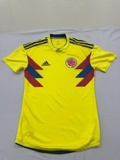 Adidas Colombia National Team Yellow Jersey S Climacool Short Sleeve