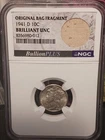 1941 D Original Bag Fragment Mercury Dime 10c Brilliant Uncirculated