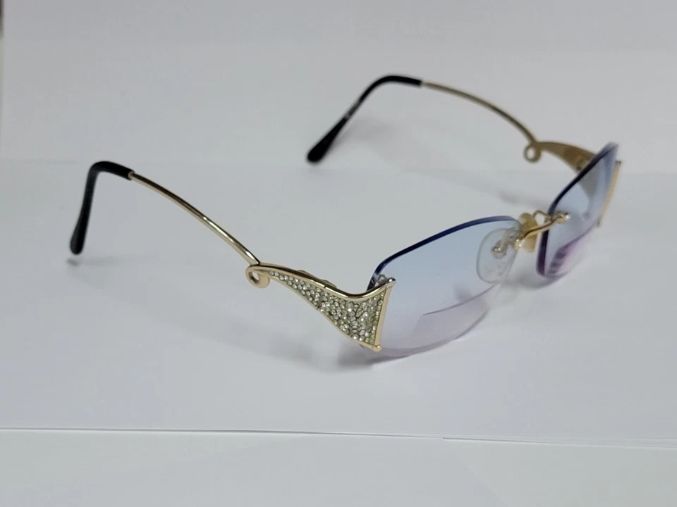 MARCOS GAFAS CAVIAR M6160 VINTAGE Cristales Mujer Dorado Italia Gafas Rx. Foto 3 de 4