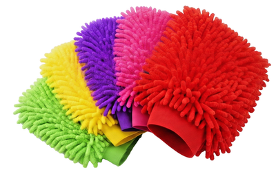 #ad #ad Microfiber Car Wash Mitt Scratch Free Chenille Wash Glove Mitts Multi Color $5.99