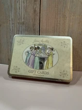 Jane Austen Gift Cards Set 10 Note Cards w/ Tin Box Literary Regency Theme