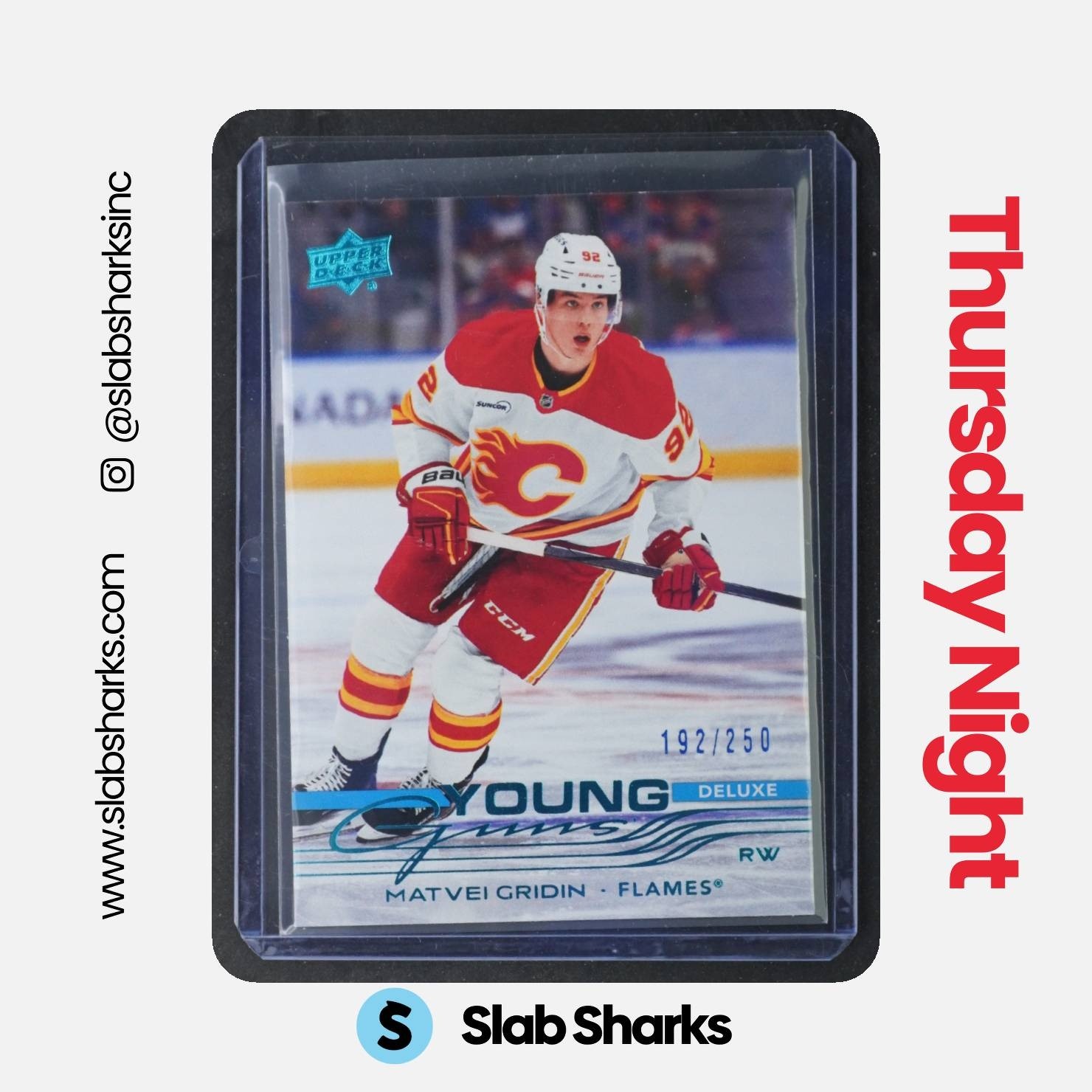 2025 UPPER DECK SERIES 2 #466 MATVEI GRIDIN YOUNG GUNS DELUXE RC ROOKIE /250