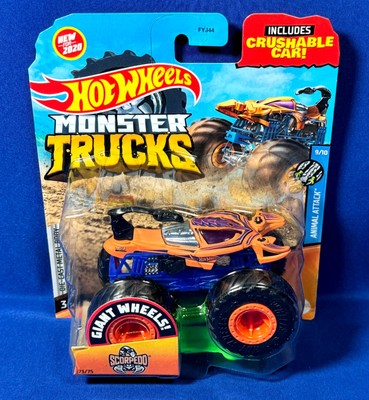 New SCORPEDO Hot Wheels 1:64 Monster Trucks ANIMAL ATTACK 9/10 DIE CAST Car 2020