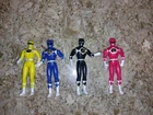 1995 Power Rangers Toy Figure Lot Saban VtG MMPR Yellow Red Blue Black 4 Inches