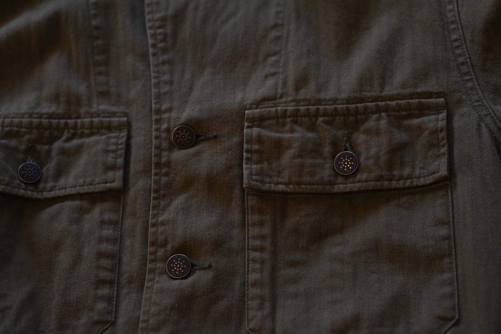 Visvim Willard HBT Jacket - Size 3/Medium/Large -… - image 7