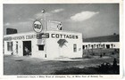 ~1940's ABINGDON VA - Gulf Gas Station & Anderson Court  / Cottages - B&W view — photo 1