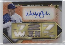 2021 Topps Triple Threads Relics Amber 10/18 Walker Buehler #TTAR-WB2 Auto 6fs