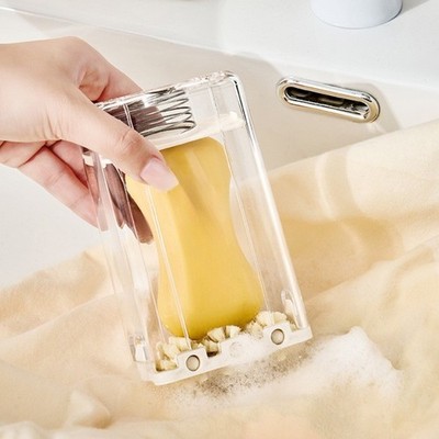 Easy-Clean Seifenaufschäumer mit Walzenbürste und separatem Ablagefach
