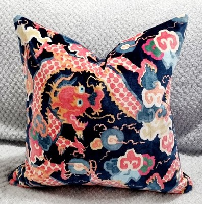 Linwood Velvet Wonderland Double Dragon Twilight Kissenbezug 45x45 cm 