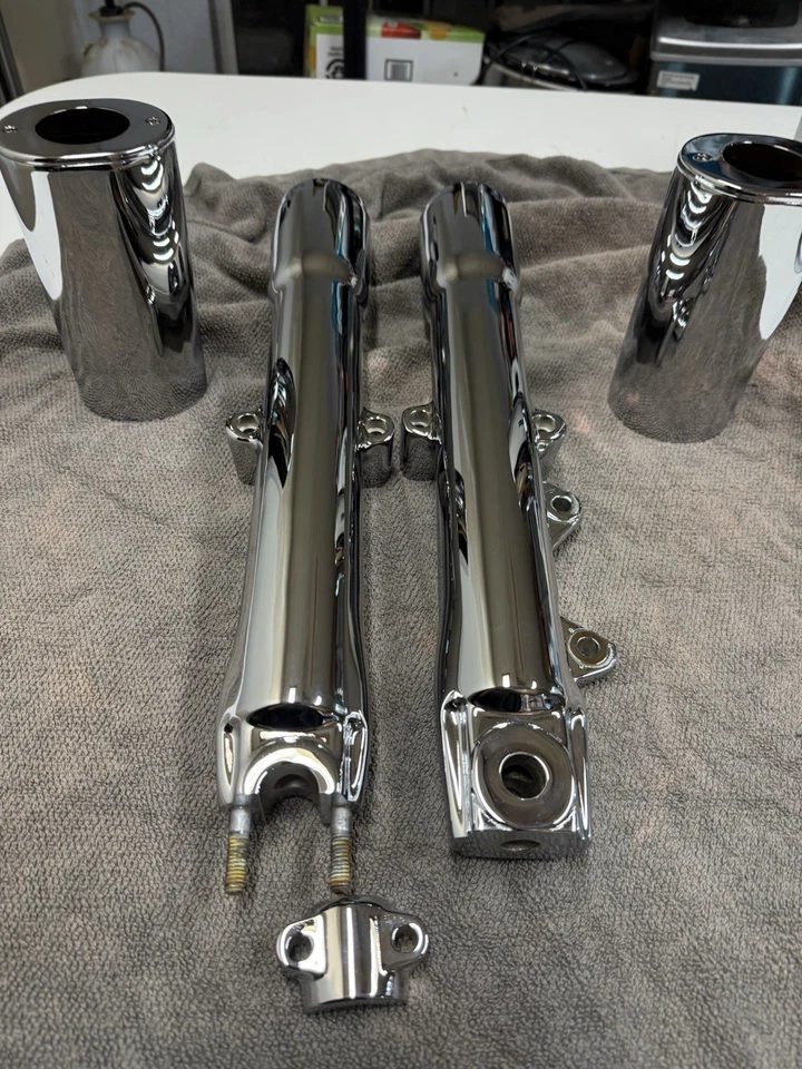 Harley Chrome Softail Fatboy Heritage Deluxe 1986-1999 С Банками Прямая Распродажа - Изображение 3 из 4