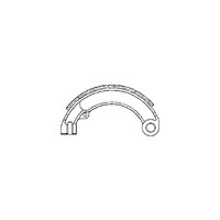 Ceppi Bremsbacken Hinten Piaggio Vespa S (V5SA1T) 50 1963-1968