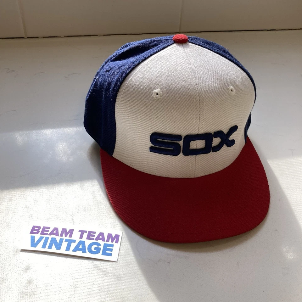 Chicago White Sox Cooperstown Collection Fitted Hat 7 3/8 American Needle MLB - Image 2 of 4