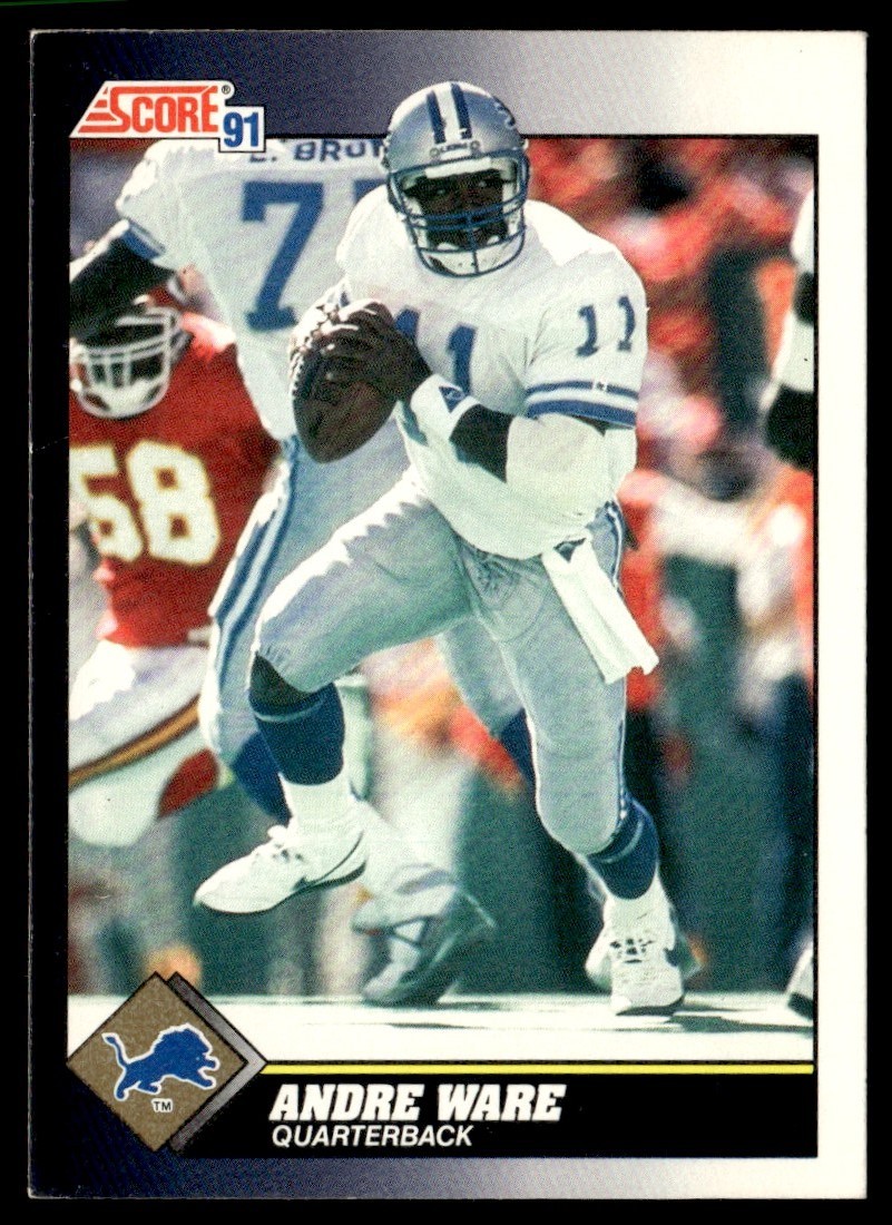 1991 Score Andre Ware Detroit Lions #542