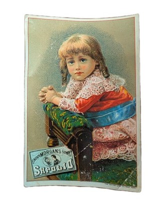 SAPOLIO ENOCH MORGAN'S SONS, NY LATE 19TH C VINT COLOR LITHO'D ADVRT TRADE CARD