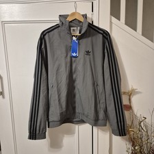 Adidas Stripe Long Sleeved Full Zip Lightweight Jacket Size Men's Uk M BNWT