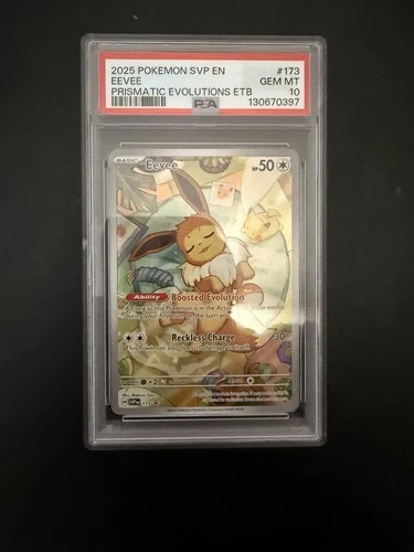 Eevee SVP 173 Prismatic Evolutions ETB Promo Holo PSA 10