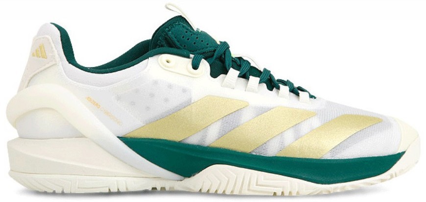 Adidas Adizero Cybersonic 2 Tennis Shoes Sneakers Men\'s Size 11 White/Green Adidas Mens Adizero Cybersonic 2 Tennis Multiple Sizes White  main image 3
