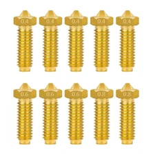 IdeaFormer 10Pcs Brass Nozzles for Anycbic Kobra 2,Kobra 2 Plus,Kobra 2 Max,K...