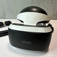 Sony PlayStation VR PSVR PS4 White Virtual Reality Headset UNTESTED With Camera